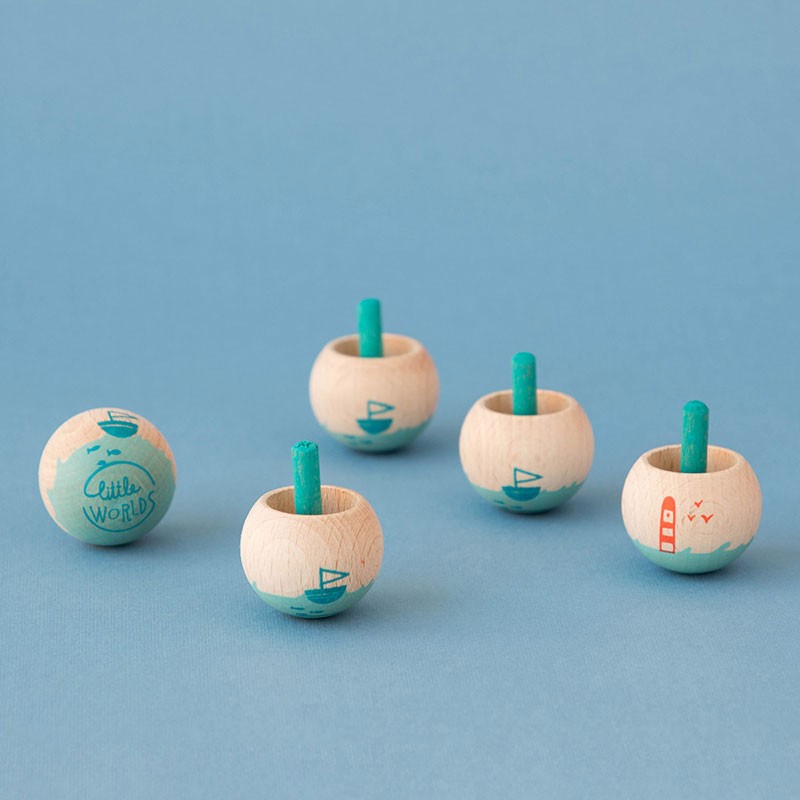 baldufa de fusta feta a Barcelona